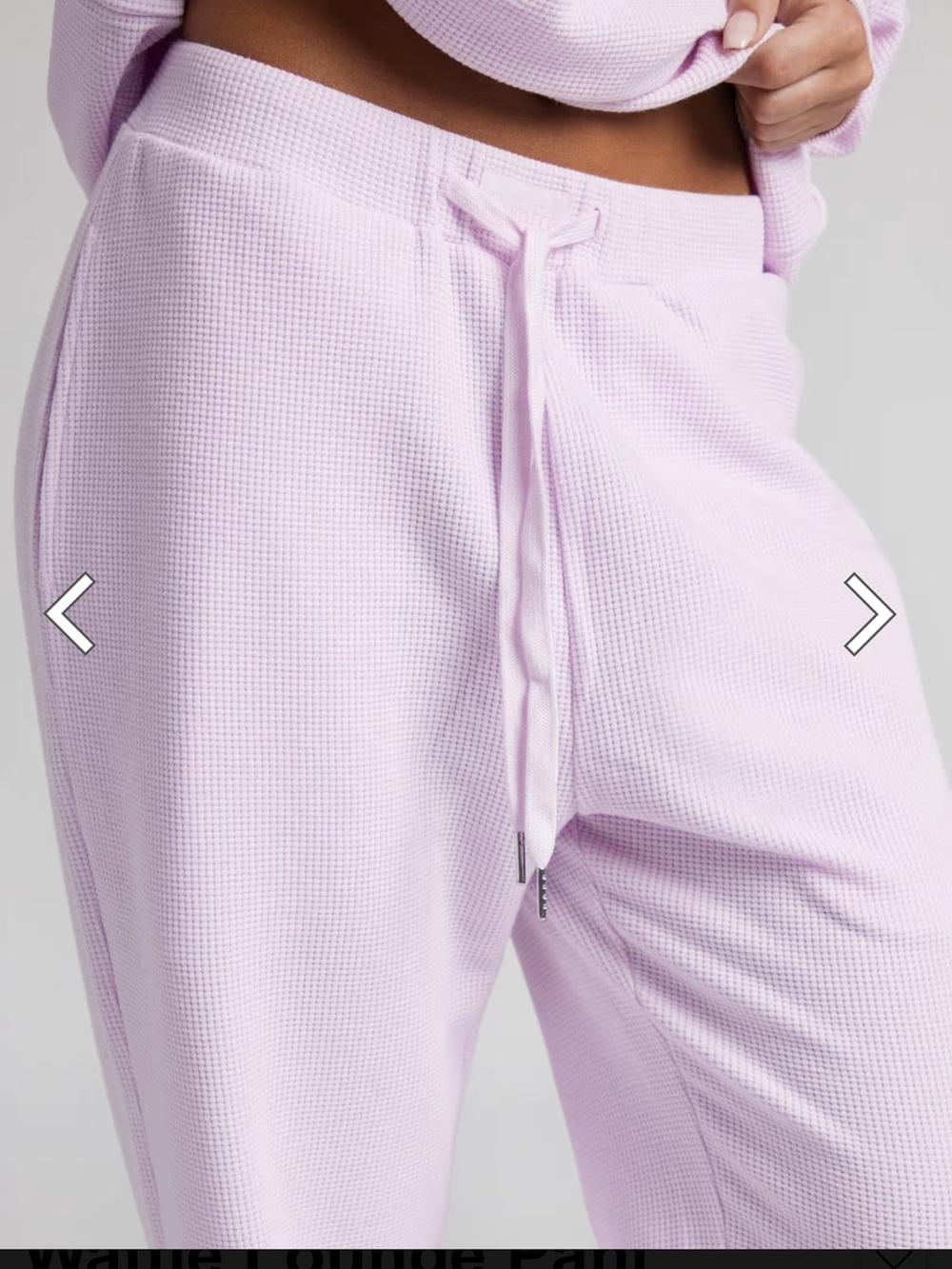 Comfrt waffle knit lounge set in limited edition Opal color. - Picture 6 of 15